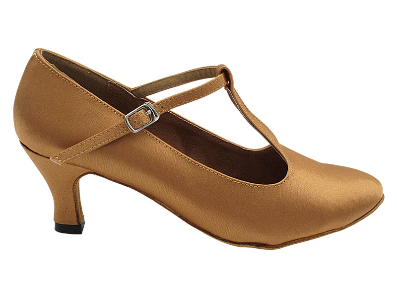 6832 Brown Satin with 2.5" Heel (2899) in the photo