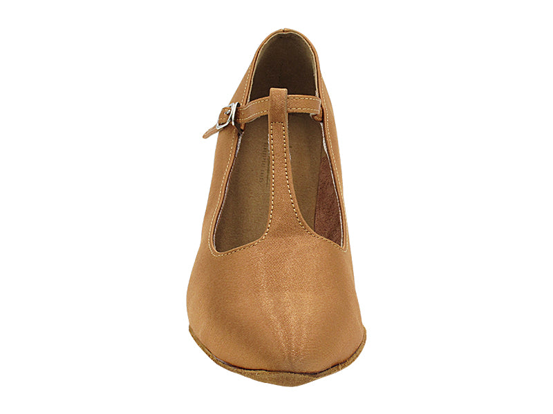 6832 Brown Satin with 2.5" Heel (2899) in the photo