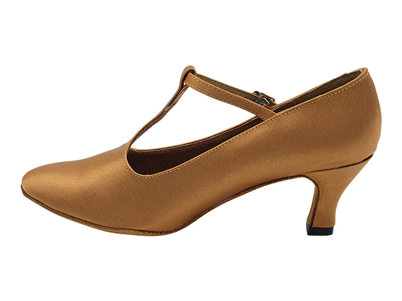 6832 Brown Satin with 2.5" Heel (2899) in the photo