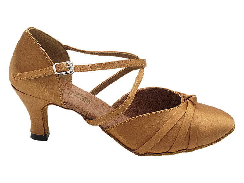6836 Brown Satin with 2.5" Heel (2899) in the photo