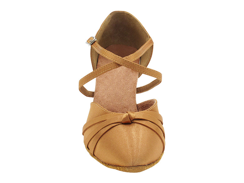 6836 Brown Satin with 2.5" Heel (2899) in the photo