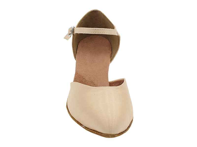 6844B Flesh Satin with 1.3" Cuban Heel (387) in the photo