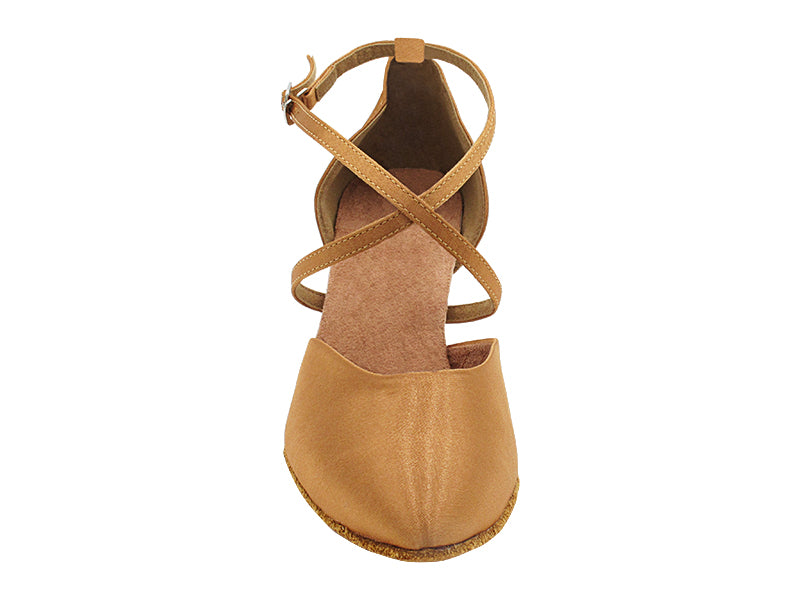 6844 Brown Satin with 2.5" Heel (2899) in the photo