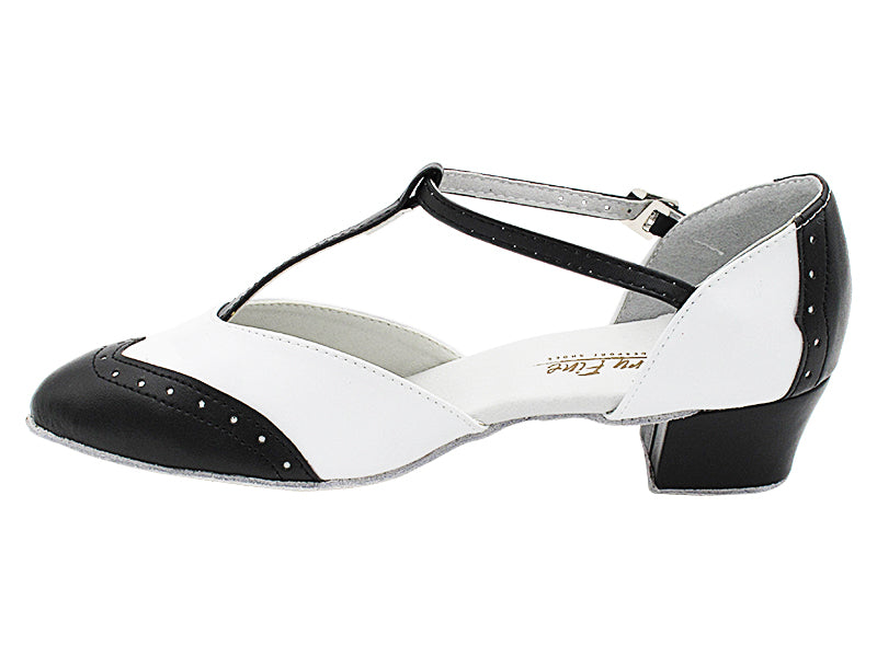 6849 Black Leather & White Leather with 1.5" Heel (2001) in the photo
