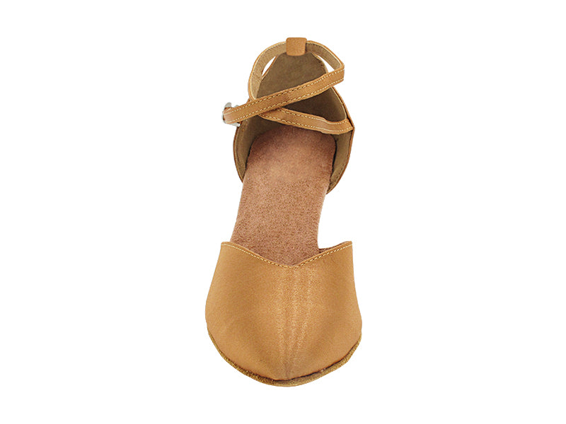 6856 Brown Satin with 2.5" Heel (2899) in the photo