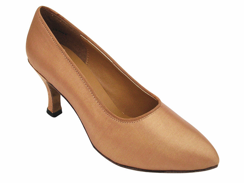 6901 Brown Satin with 2.75" heel in the photo