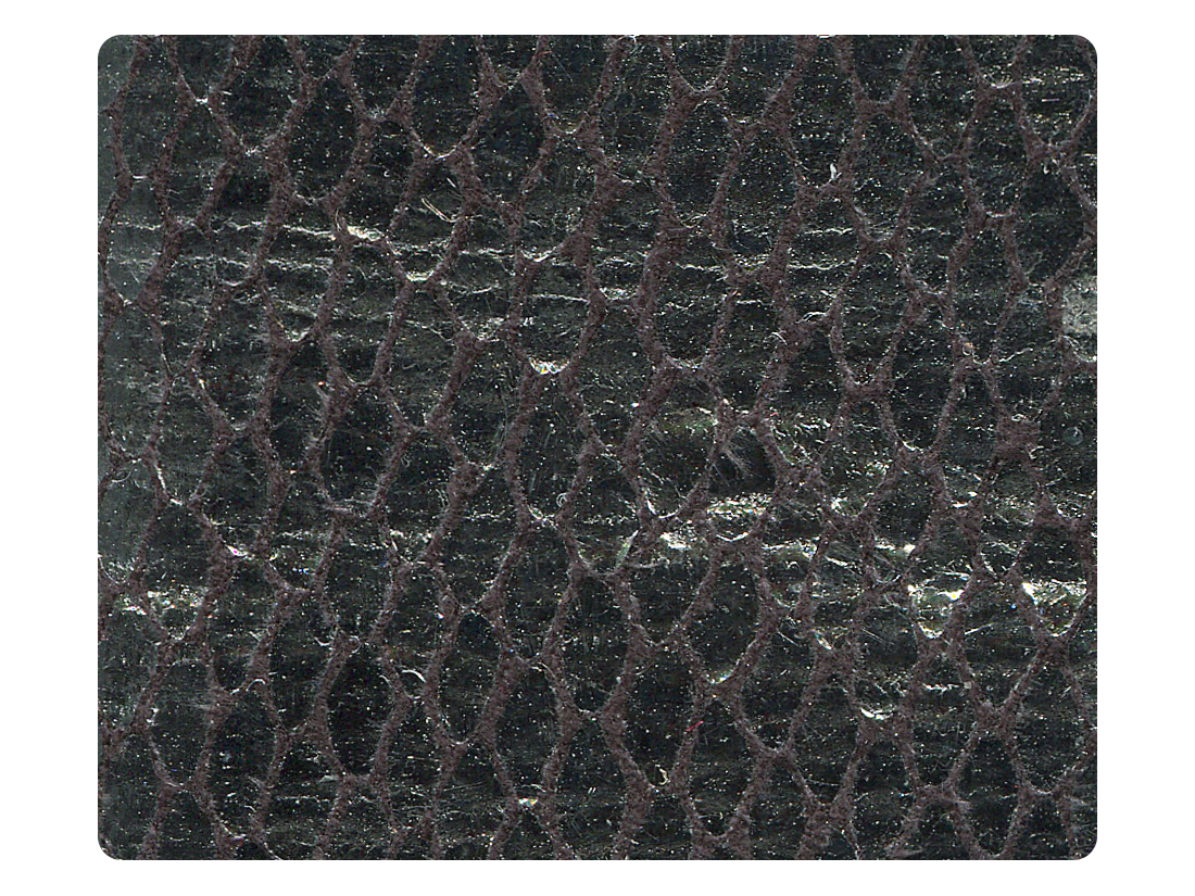 71 Snake Silver_Black Satin Fabric Swatch