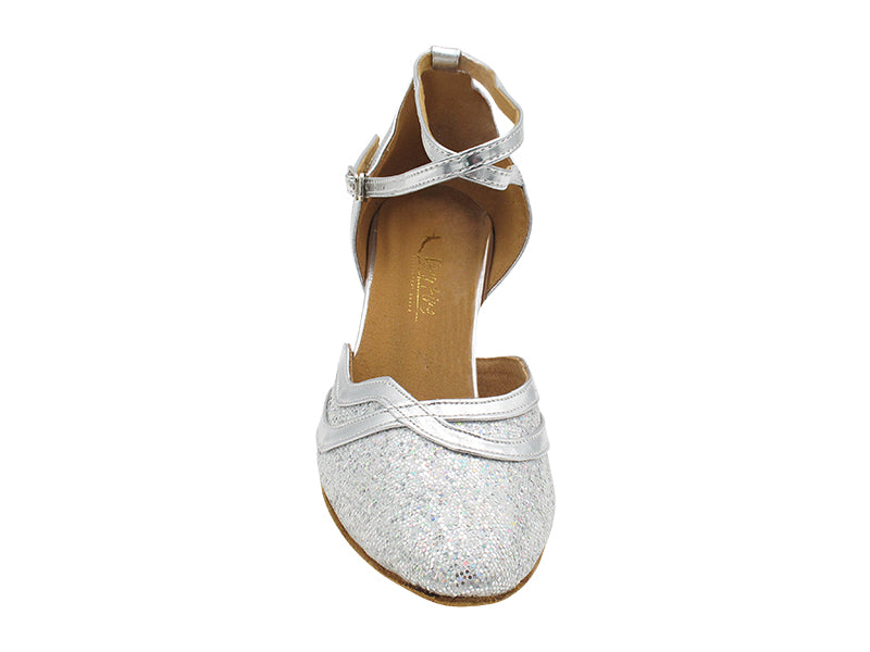 7887LEDSS Silver Scale & Silver Leather Trim with 2.5" Heel (2899) in the photo