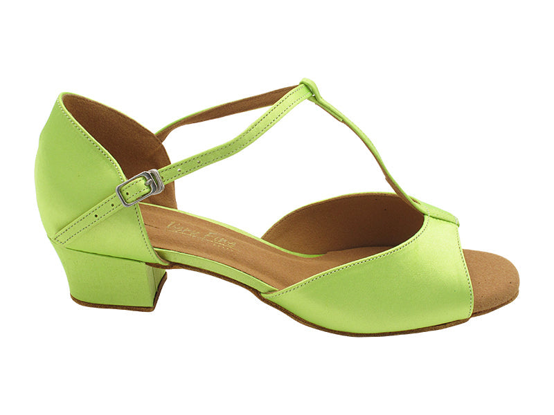 801LEDSS 77 Light Green Satin with 1.5" Heel (2001) in the photo