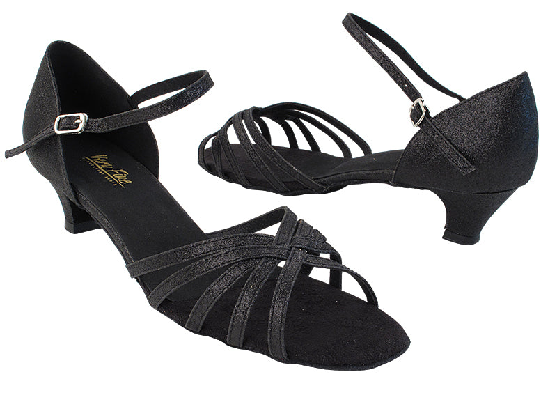 802 127 Black Stardust with 1.3 inch Cuban Heel in the photo