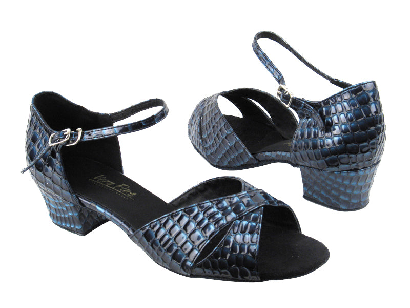 803 243 Purple Blue PU 1.5" heel in the photo