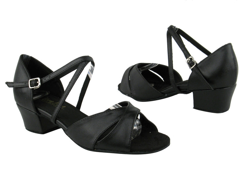 803X Black Leather with 1.5" Medium Heel in the photo