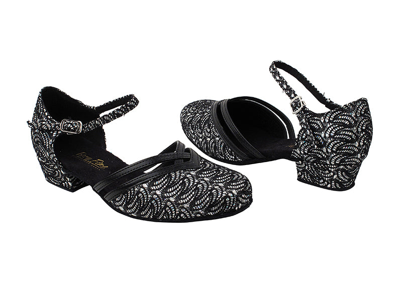 8881 143 Black_Black PU Trim with 1" Women Heel in the photo