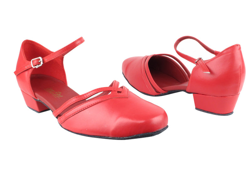 8881 211 Red PU with 1" Women Heel in the photo