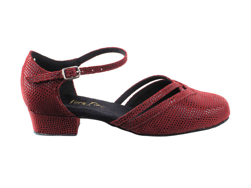 8881BLEDSS Burgundy Velvet with 1" Women Heel (8881) in the photo