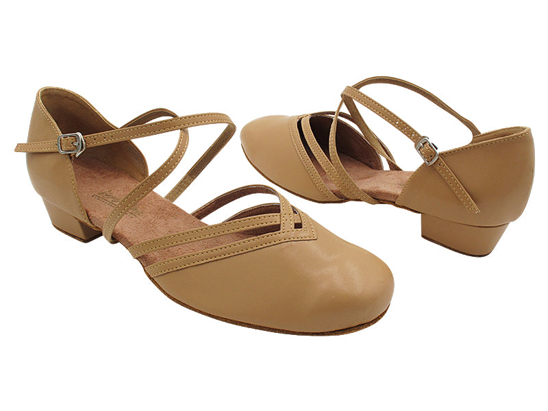 8881X Beige Brown Leather with 1" Heel (8881) in the photo