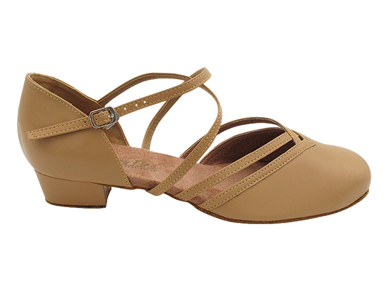 8881X Beige Brown Leather with 1" Heel (8881) in the photo