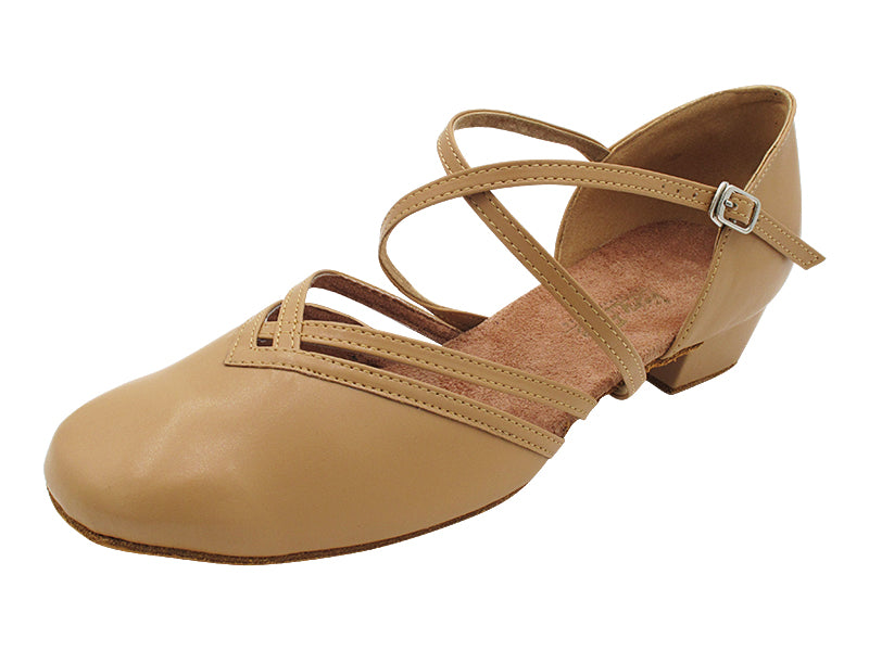 8881X Beige Brown Leather with 1" Heel (8881) in the photo