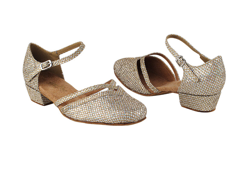 8881 74 Gold Sparklenet with 1" Women Heel in the photo