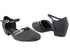 8881 83 Black Suede_Black Patent Trim with 1" Women Heel in the photo