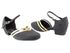 8881 83 Black Suede_Gold PU Trim with 1" Women Heel in the photo