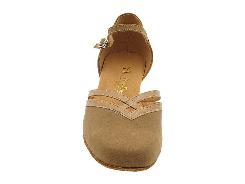 8881 Brown Nubuck & Beige Brown Trim with 1" women heel in the photo