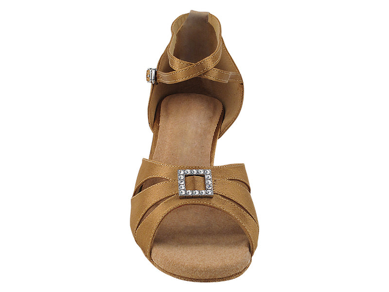 8906LEDSS Brown Satin with 2.5" Heel (2899) in the photo