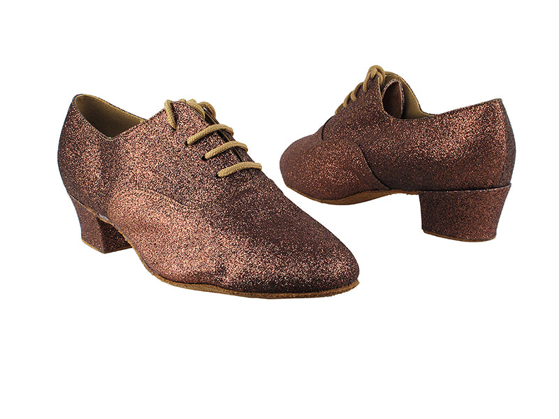 915108 212 Copper Stardust with 1.5" Latin Heel in the photo