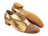 916102 133 Coffee Brown PU_F_B_116 Gold Patent PU_M with Men 1" Standard Heel (2002) in the photo
