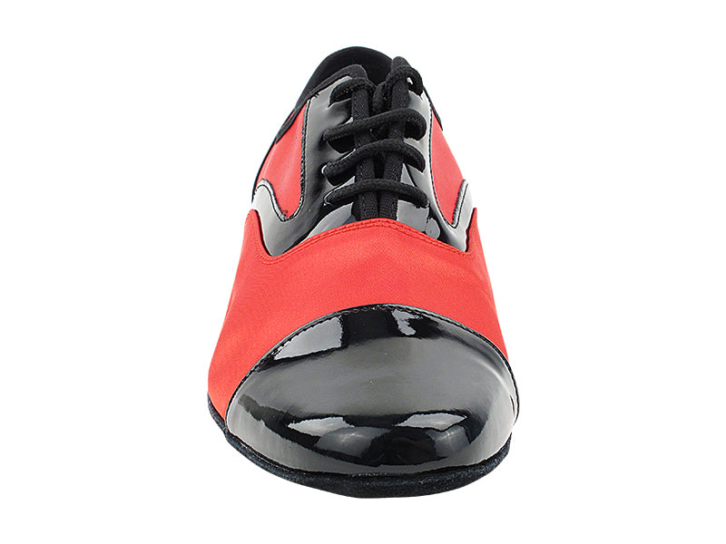 916102 Black Patent & Red Satin with Men 1" Standard Heel (2002) in the photo