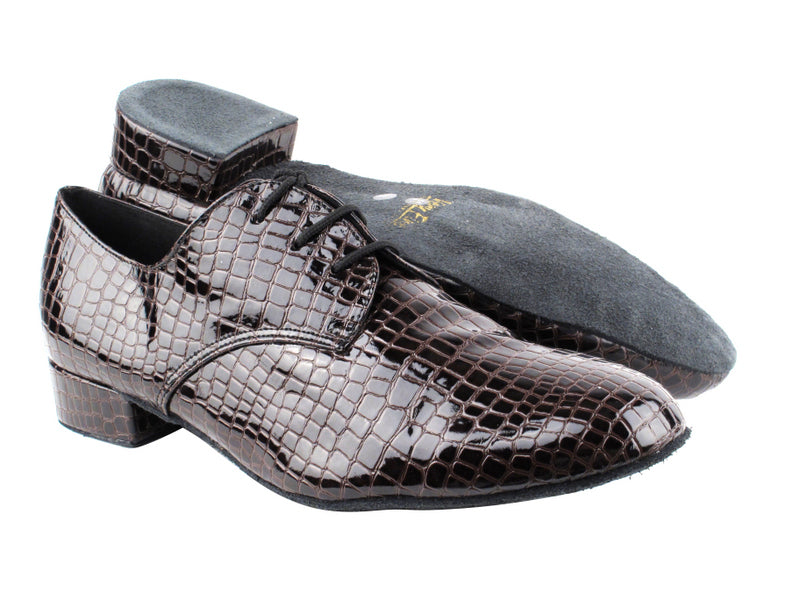 916103 262 Copper Crocodile Patent with 1" Heel in the photo