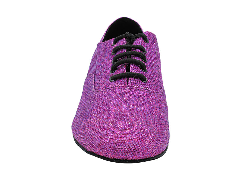 919101 103 Purple Glitter Satin with Men 1" Standard Heel (2002) in the photo