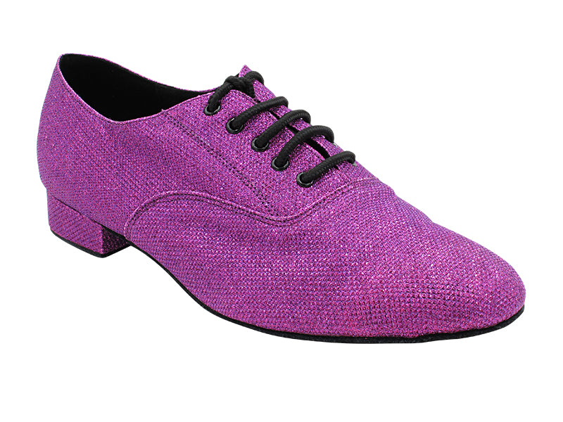 919101 103 Purple Glitter Satin with Men 1" Standard Heel (2002) in the photo
