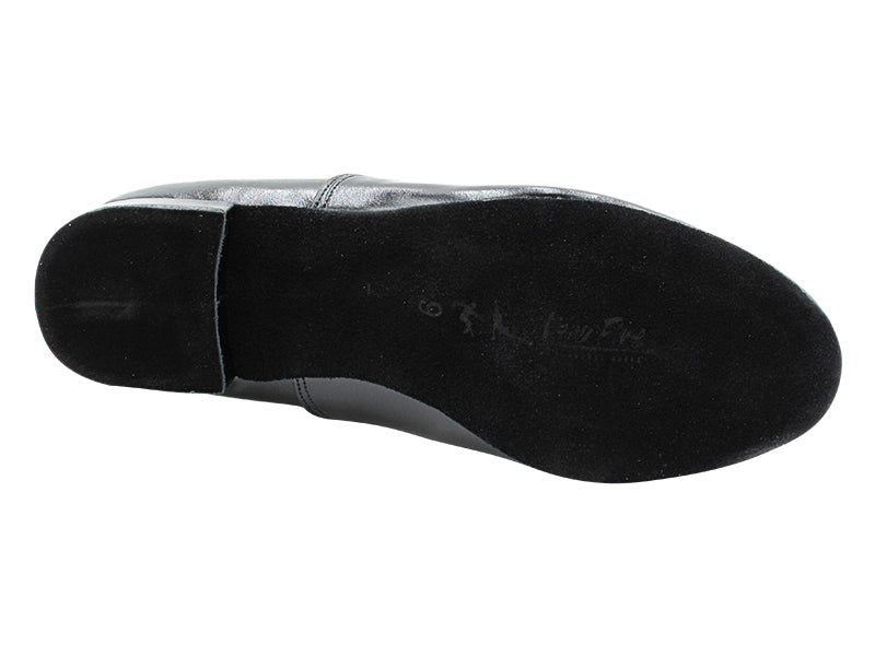 919101LEDSS Black Waxed Leather with 1" Standard Heel in the photo