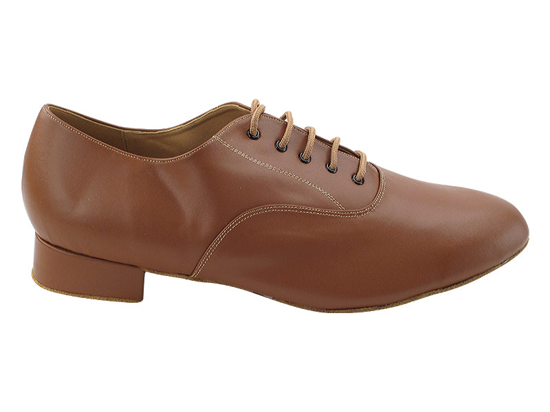 919101 Coffee Brown Leather with 1" heel in the photo