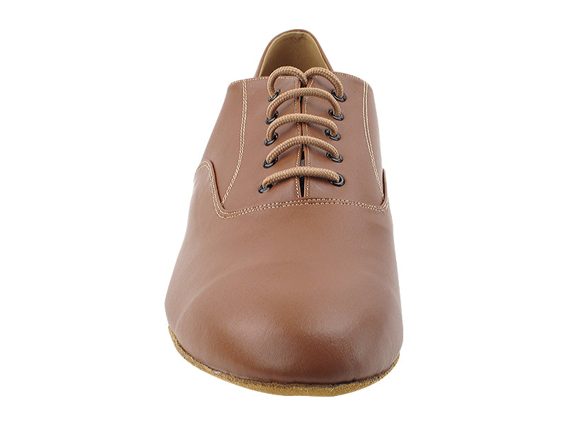 919101 Coffee Brown Leather with 1" heel in the photo