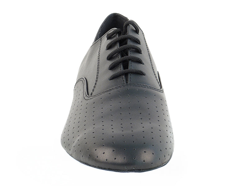 919101 Black Perforated Leather with 1" standard heel in the photo