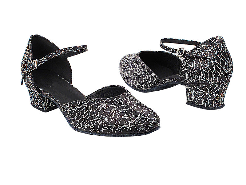 16612 112 Red Satin_Flesh Mesh_3_slim with 3" Slim Black Plated Heel in the photo