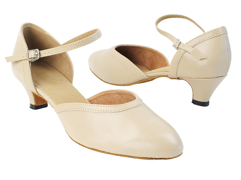 9621 60 Tan PU_60 Tan PU Trim with 1.3" Cuban Heel in the photo