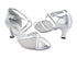 9622 119 Silver Leather_110 Silver Dots Mesh with 2.5" Heel (2899) in the photo