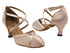 9622 135 Light Brown Satin_54 Flesh Mesh with 2.5" Heel (2899) in the photo