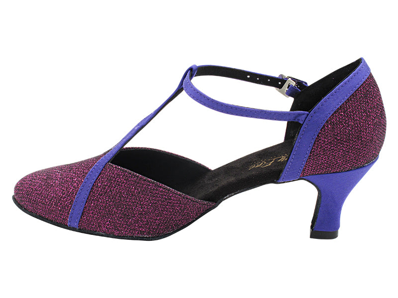 9625 155 Purple Illusion & 245 Voilet Satin Trim with 2.5" Heel (2899) in the photo