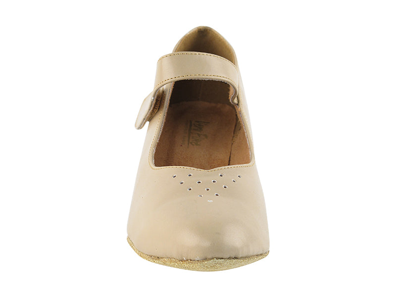 9626 Tan Leather with 2" Thick Cuban heel in the photo