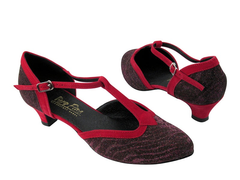 9627 96 Red Illusion_228 Red Velvet Trim