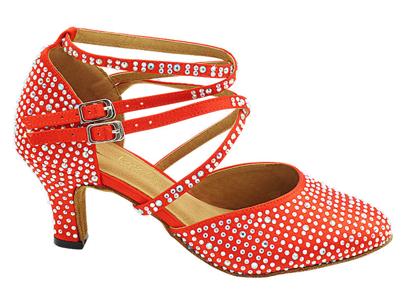 9691DXBling Red Satin with 2.5" Heel (2899) in the photo