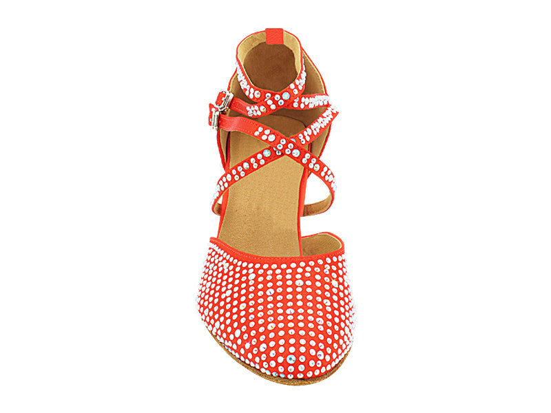 9691DXBling Red Satin with 2.5" Heel (2899) in the photo