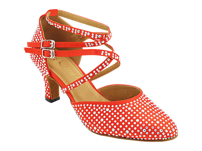 9691DXBling Red Satin with 2.5" Heel (2899) in the photo