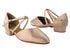 9691FT Flesh Satin with 1" Flat Heel in the photo