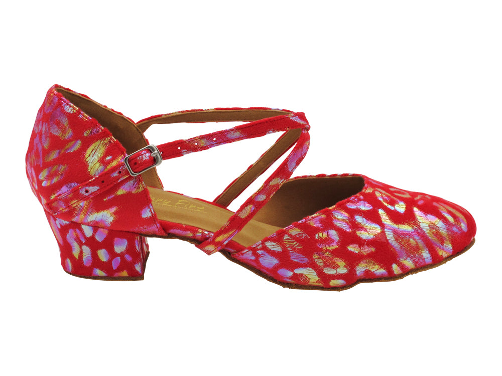 9691LEDSS Red Iridescent Seashells with 1.5" Heel (2001) in the photo