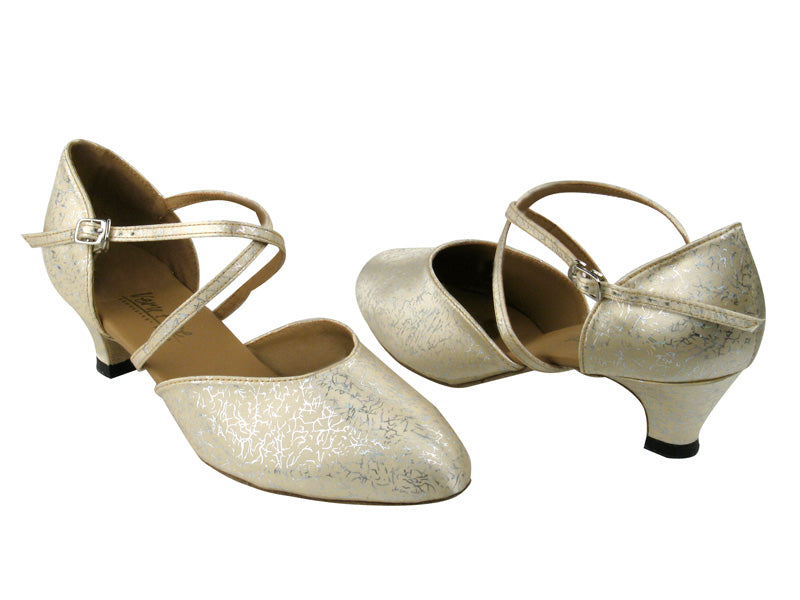 9691 103 Flesh Flower Satin with 1.3" Heel in the photo